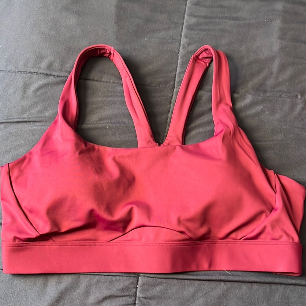 Athleta Interval Sports Bra (color is wild plum not red)